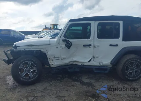 2019 Jeep Wrangler Unlimited Sport S 4X4 z USA, uszkodzony, nr VIN 1C4HJXDG7KW597096